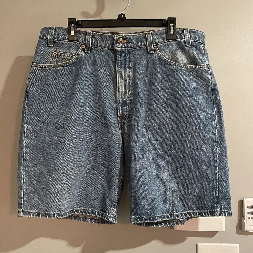Levis 550‎ Shorts Vintage Weight Denim Jean USA Made 5 Pocket Mens 38